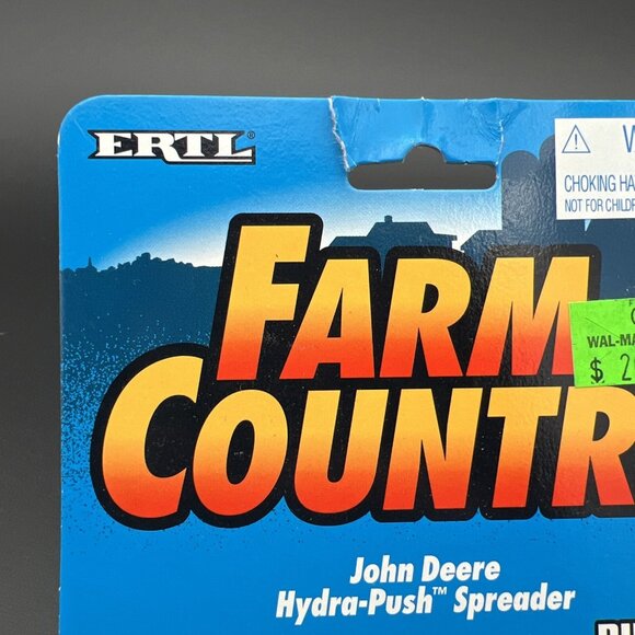 1995 Ertl Farm Country John Deere Hyde-Push Spreader Diecast 1:64 - Picture 2 of 11